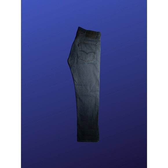 Levi's 513 Modified/Shortened/Cuffed Jeans, marked 31 x 32, Blue, EUC - Picture 3 of 10